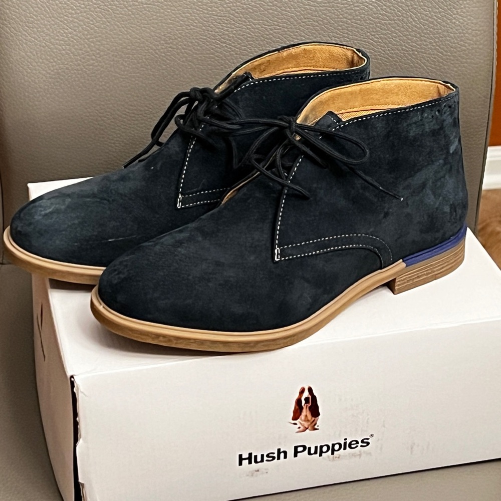 Hush Puppies Women’s Navy Suede Chukka Boots